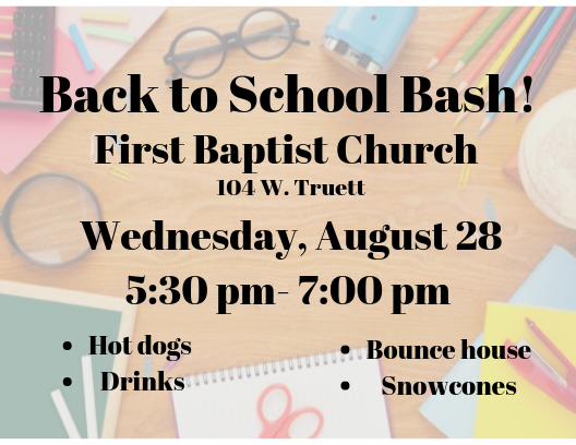 Back To School Bash -Winters